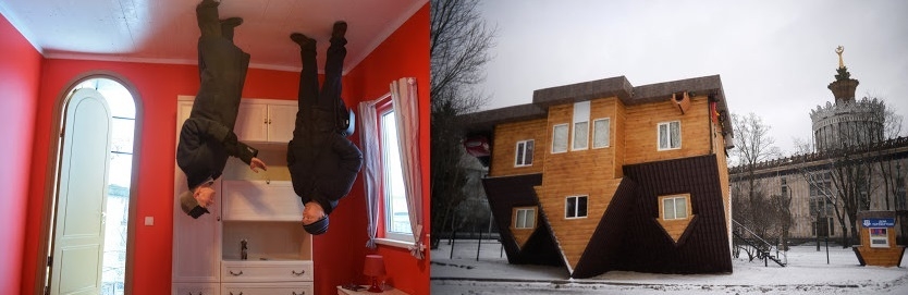 البيت المقلوب في موسكو