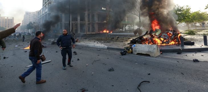 انفجار يهز منطقة معلق حزب الله في بيروت