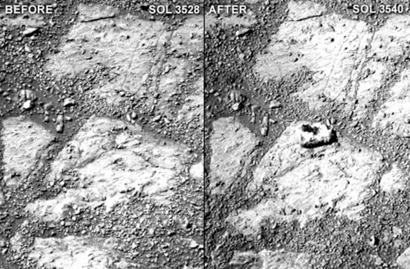 ظهور غريب لصخرة على المريخ يذهل علماء الناسا