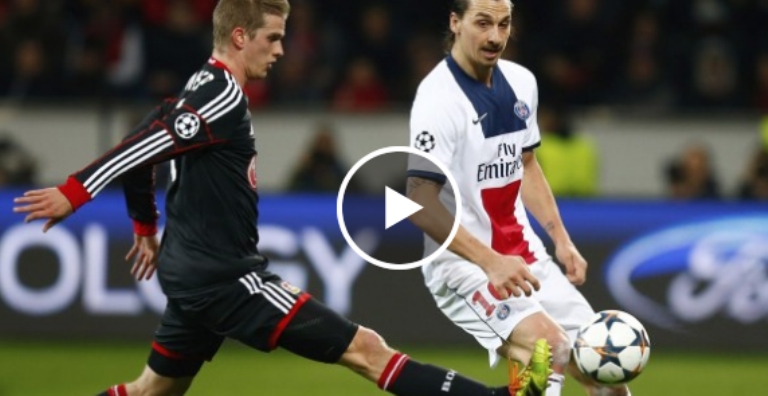 فيديو : باريس سان جرمان يسحق ليفركوزن بـ4-0