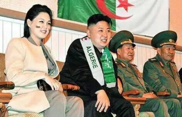 زعيم كوريا الشمالية يشجع المنتخب الجزائري