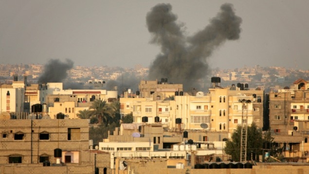 سلاح الجو الاسرائيلي يشن سلسلة غارات على قطاع غزة