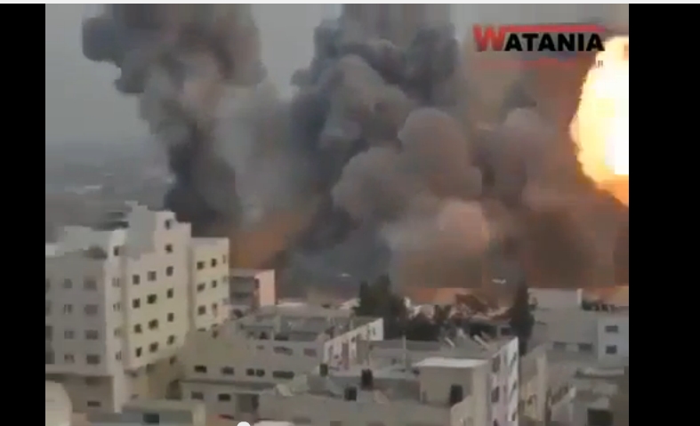 40 ثانية .. تبين قوة القصف الاسرائيلى على غزة