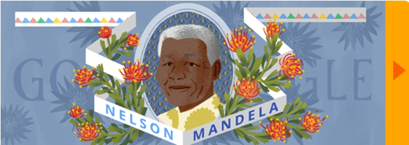 غوغل يحتفل بالذكرى الـ 96 لميلاد «نيلسون مانديلا»