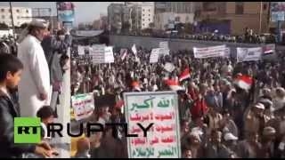 الحوثيون يواصلون مظاهراتهم في صنعاء