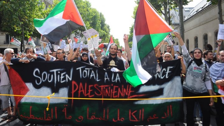 آلاف المتظاهرين بشوارع باريس دعما للفلسطينيين