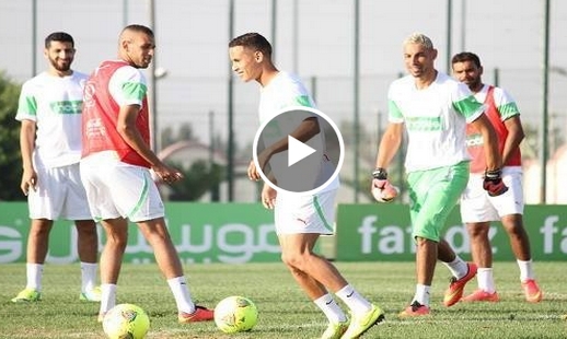 المنتخب الجزائري يستعد لمباراة اثيوبيا