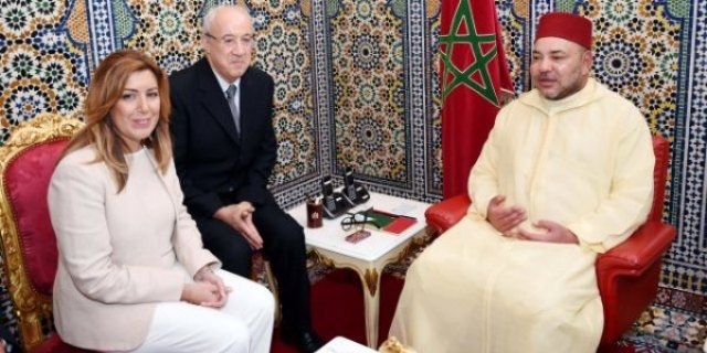 ملك المغرب فاجأ سوسانا دياث باستقبالها في تطوان