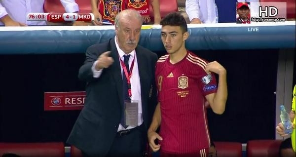 الحدادي مع المنتخب الاسباني