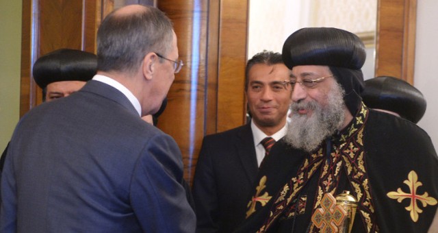 لافروف يلتقي بموسكو مع بابا الكنسية القبطية