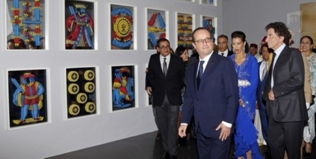 الأميرة للا مريم والرئيس الفرنسي يدشنان معرض  