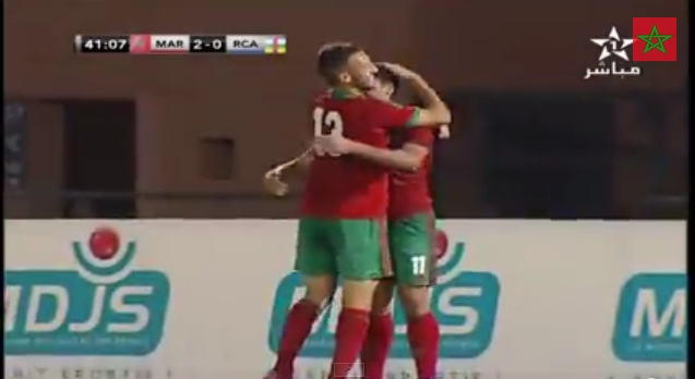 هدف المغرب الثاني ضد إفريقيا الوسطى