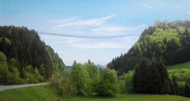 النمسا تدخل غينيس بافتتاح أطول جسر معلق في العالم