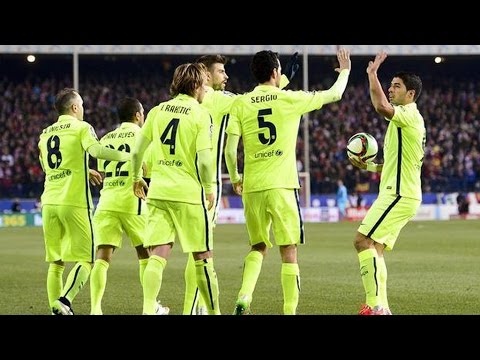 أتلتيكو مدريد وبرشلونة 2-3