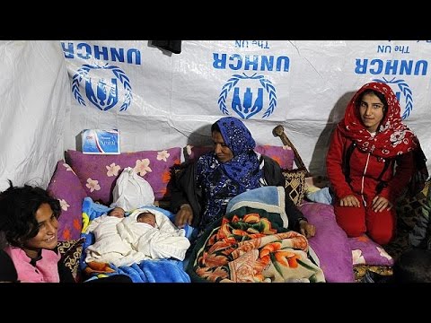 معاناة اللاجئين السوريين