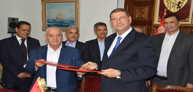 تونس..إمضاء اتفاق  للمفاوضات الاجتماعية بين الحكومة واتحاد الشغل