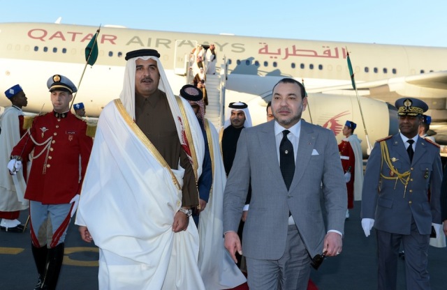 أمير قطر ينوه بالإصلاحات التي أطلقها العاهل المغربي في مختلف المجالات