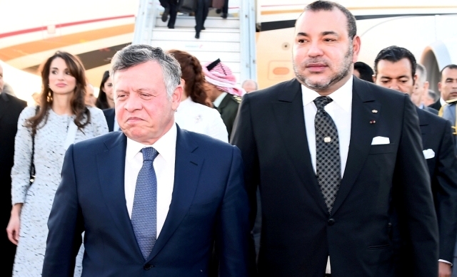 العاهل المغربي يستقبل الملك عبد الله الثاني بمناسبة زيارة العمل الرسمية للمملكة