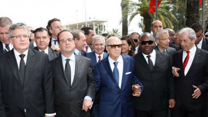 زعماء دول يشاركون في مسيرة كبرى بتونس ضد الإرهاب