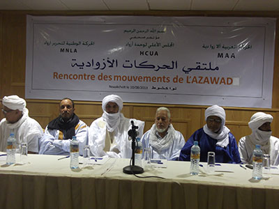 الحركات الازوادية ترفض التوقيع على اتفاق السلم والمصالحة في مالي المزمع تنظيمه بالجزائر