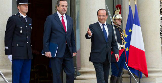 الرئيس الفرنسي: لا متسع أمام اليونان للبقاء في منطقة اليورو