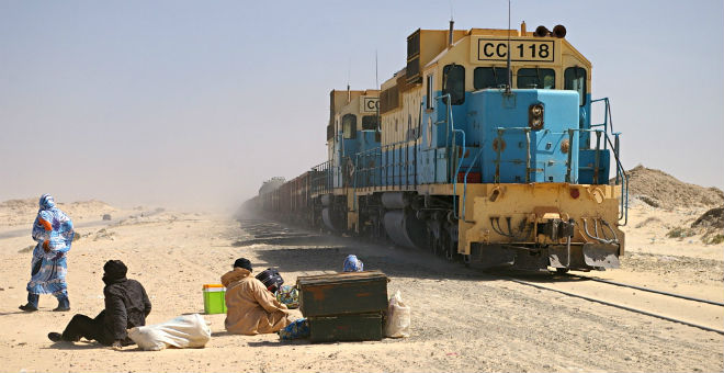خروج قطار عن سكته يشل حركة القطارات شمال موريتانيا