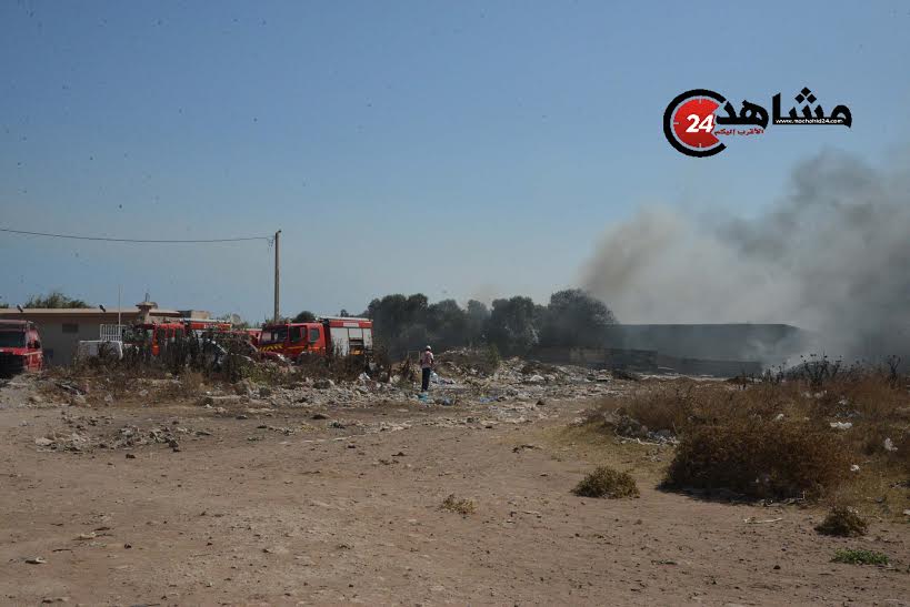 حريق في مستودع للمتلاشيات في الدار البيضاء