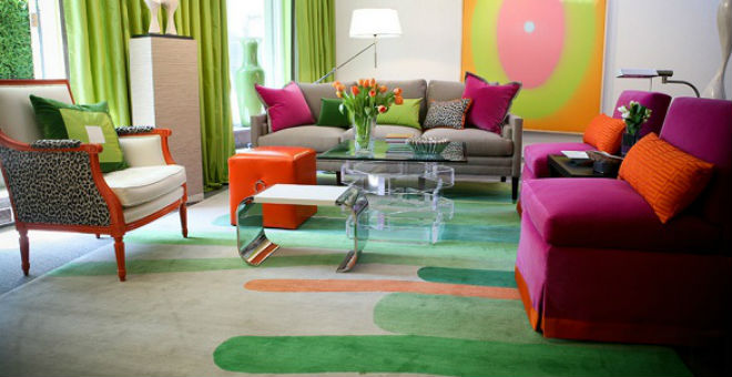 8 أفكار لاستخدام الأرضيات الملونة في ديكور المنزل