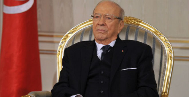 السبسي: التحالف مع حركة النهضة يهدف إلى استقرار تونس
