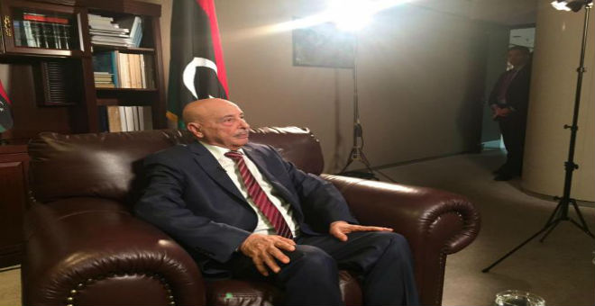 عقيلة صالح يتهم حكومة طرابلس بعرقلة الديمقراطية في ليبيا