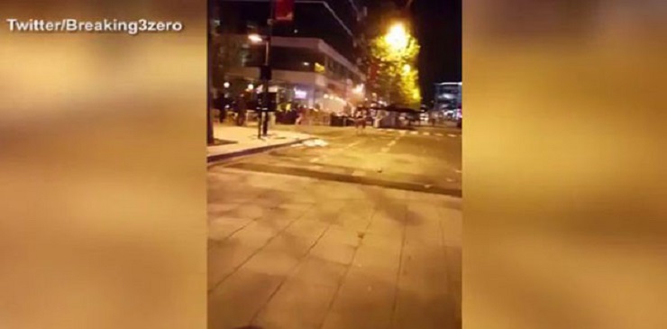 أول فيديو لآثار الانفجار الذي وقع بمطعم بجوار ستاد دو فرانس