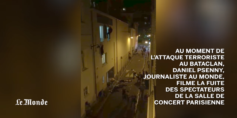 فيديو: صحافي يصور لحظة وقوع مجزرة المسرح في باريس