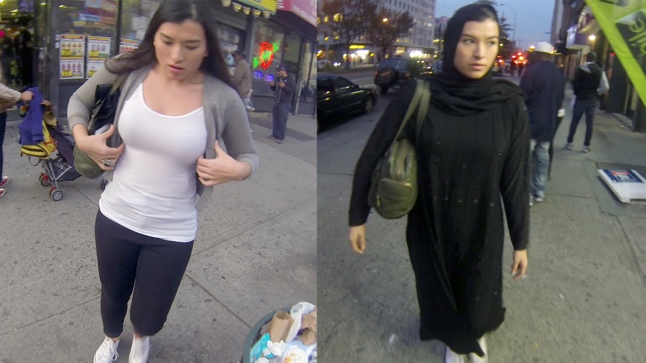 فيديو: فتاة تتجول عشر ساعات بالحجاب ثم بدون حجاب