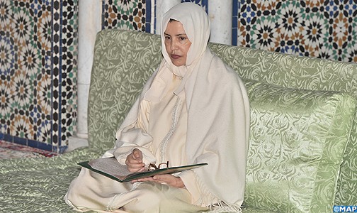 الأميرة لالة مريم تحيي ذكرى وفاة والدها الراحل الحسن الثاني
