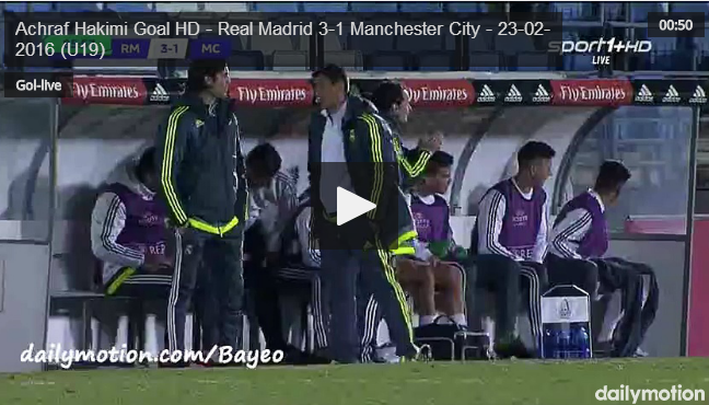 بالفيديو..حكيمي  يسجل هدفا رائعا لريال مدريد