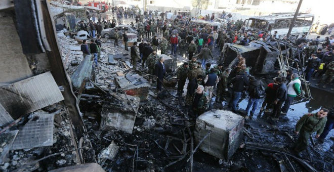 ارتفاع حصيلة تفجيرات حمص ودمشق إلى أزيد من 150 قتيلا