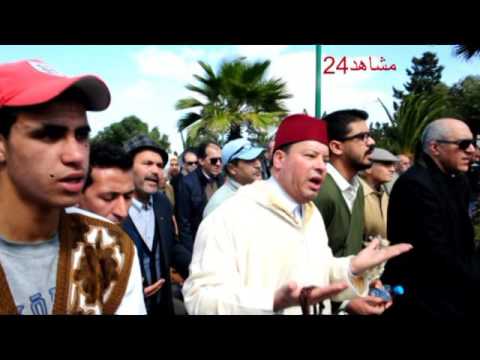 بالفيديو..وزراء وفنانون في جنازة سعيد الشرايبي