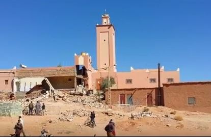 بالفيديو. مصرع عاملين في حادث انهيار مسجد بتاوريرت