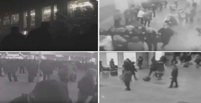 بالفيديو: انفجارات بروكسل لحظة وقوعها بكامرات مراقبة متعددة
