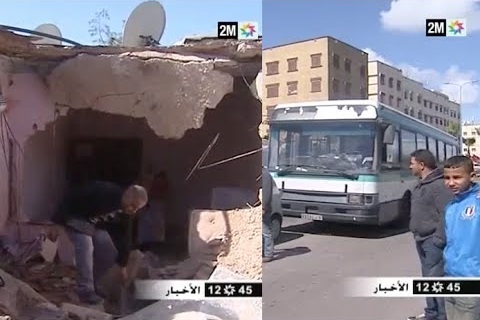 بالفيديو: حافلة مجنونة تخترق منزلا بالبيضاء وتشرد ساكنيه