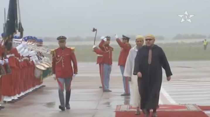 لحظة مغادرة الملك محمد السادس أرض الوطن متوجها للسعودية