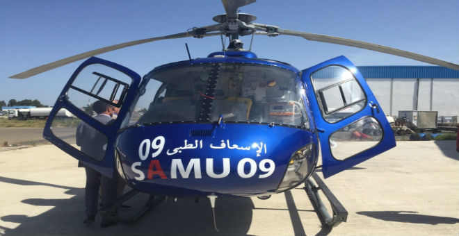 المروحية الطبية تنقذ شابا  مغربيا في حالة صحية خطيرة