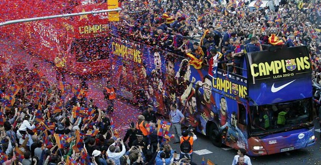 برشلونة لن يحتفل بالليغا حال فوزه على غرناطة