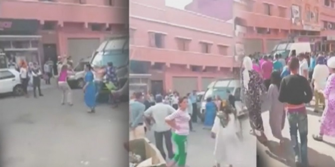 فيديو.. احتجاج فتيات على الأمن ببني ملال