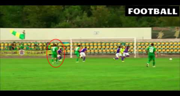 لاعب أوكراني سجل هدف على طريقة ركلة العرقب الشهيرة للحارس 
