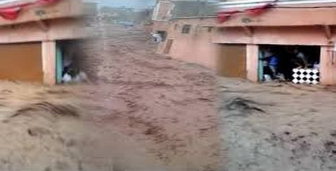 بالفيديو.. مشهد مرعب لفيضان بواد اوريكا نواحي مراكش