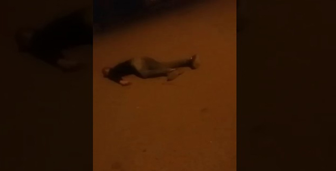 أول فيديو لإطلاق شرطة بني ملال الرصاص الحي على شاب يحمل سكينا