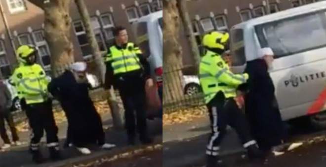فيديو اعتقال عجوز مغربي بهولندا يخلق ضجة في أوساط الجالية!!