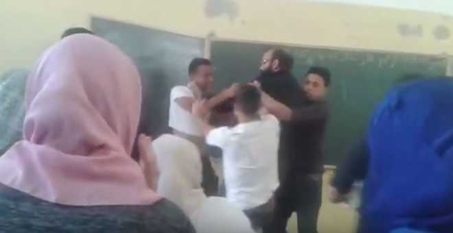 وزارة بلمختار توقف أستاذا دخل في شجار عنيف مع تلميذه بتارودانت!