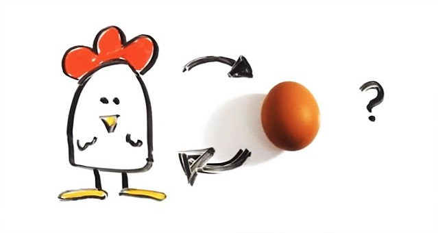 هل تعلم أيهما جاء أولاً؟ البيضة أم الدجاجة؟